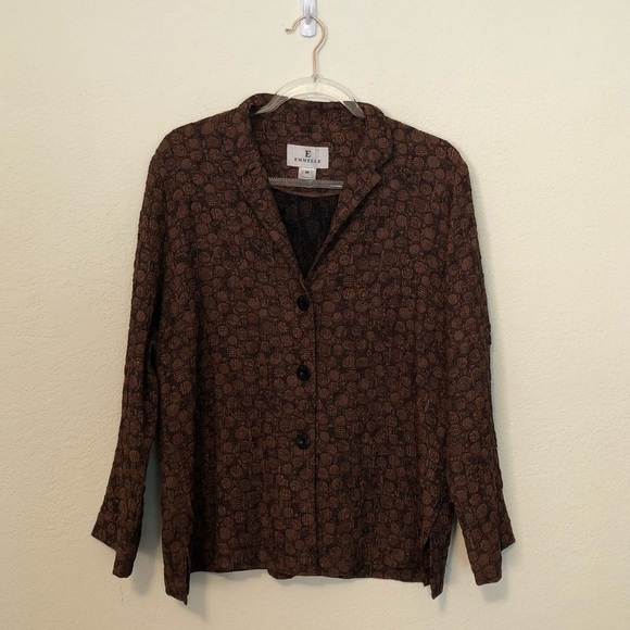 Emmelle Blazer Jacket Textured Bronze Medium - Picture 1 of 6